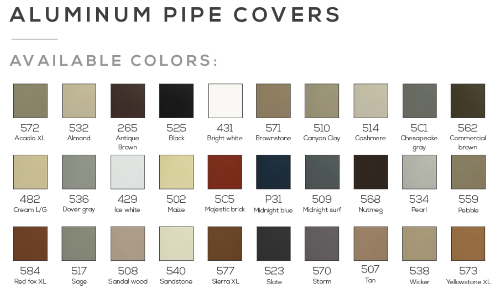Aluminum Heat Pump Pipe Cover