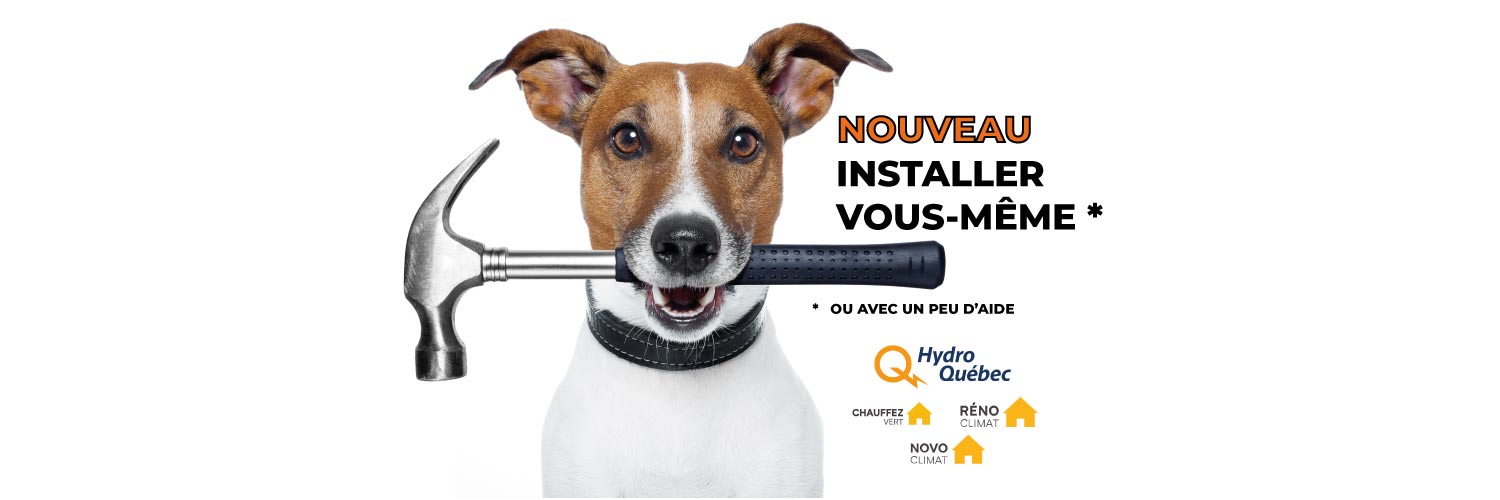 Mini plit heat pump Kanartic installer vous même subvention hydro quebec