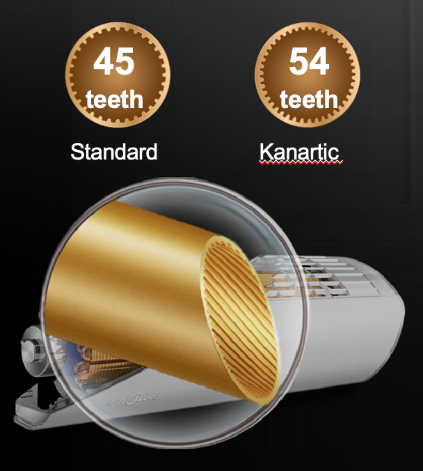 kanartic golden pipes and augmented number of teeth