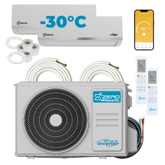 Multizones - Mini split Z-PRO Heat pump 36000 BTU 23.1 SEER High Efficiency 2 Zones