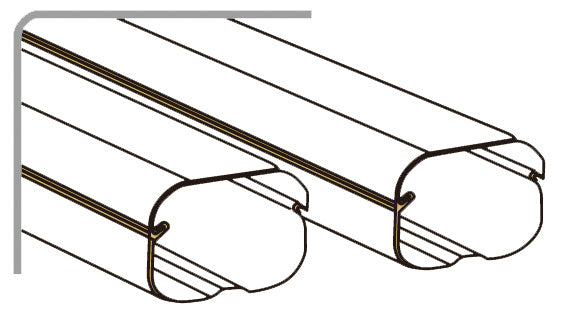 Mini split Heat Pump Line set Cover Kit - Pipe Covers