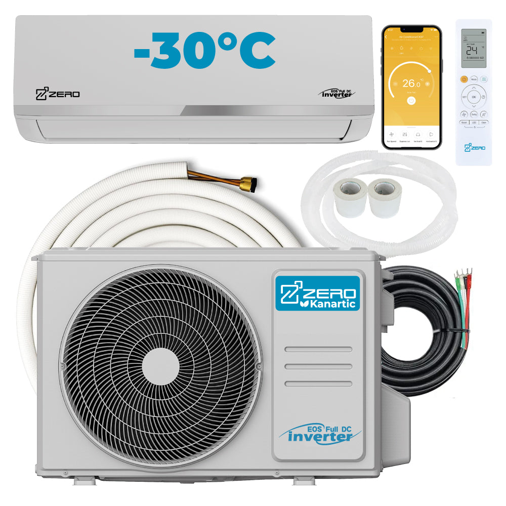 Mini Split Kanartic ZERO Heat Pump 18000 BTU 24 SEER High Efficiency 5m ...